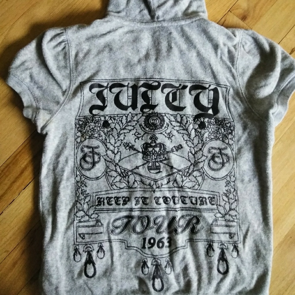 Juicy Couture terry cloth gray set